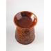 Аромалампа для эфирных масел «Растительный узор», керамика, карамель, 9.5×9.5×12 см