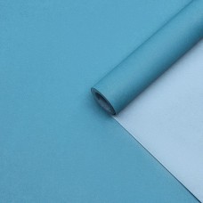 Бумага упаковочная крафт, светло-голубой, двусторонняя 0.68×10 м