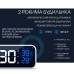Часы - будильник электронные настольные: календарь, термометр, гигрометр, 16.8 х 6.6 см