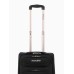Чемодан на колёсах Royalbag маленький 46 л (S), на молнии, с увеличением, кодовый замок, 4 колеса, чёрный