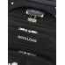 Чемодан на колёсах Royalbag маленький 46 л (S), на молнии, с увеличением, кодовый замок, 4 колеса, чёрный