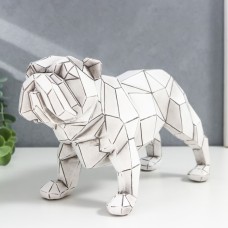 Фигурка 3D полистоун «Английский бульдог», беж, 15×11×28 см
