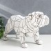 Фигурка 3D полистоун «Английский бульдог», беж, 15×11×28 см