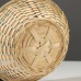 Корзина плетёная, бамбук, натуральный цвет, низкая