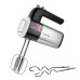 Миксер BRAYER 1302BR, ручной, 800 Вт, 5 скоростей, 2 насадки, черно-серый