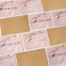 Набор подарочных сертификатов «POTAL», 10 шт, с крафтовыми пакетами и наклейками, цвет розовый