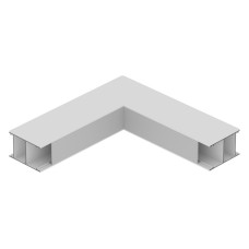 Соединитель угловой L-образный накладной 6063 LINE 3556 0272809
