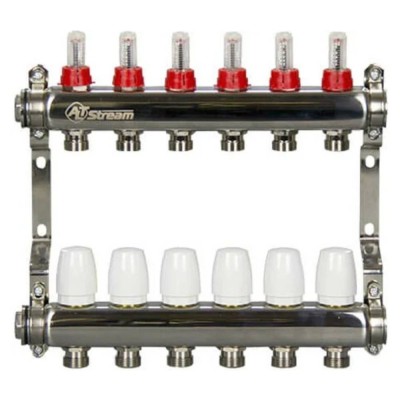 Группа коллекторная ALTSTREAM с расходомерами, сталь 1