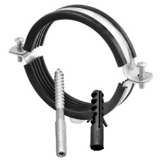 Хомут сантехнический 15-19 мм (3/8") металлический, М8 со шпилькой, дюбелем