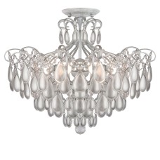 Потолочная люстра AM Group MONICA PL6 SILVER