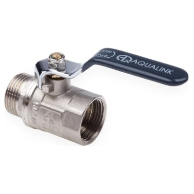 Кран шаровой AQUALINK ВН 1/2 ручка (10/120)