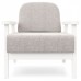  Кресло Флори Textile Белая Эмаль Grey