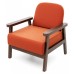  Кресло Флори Velvet Орех Orange