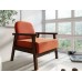  Кресло Флори Velvet Орех Orange