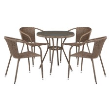 Набор уличный T282ANT/Y137C-W56 Light Brown 4Pcs