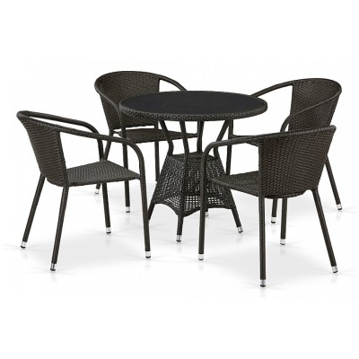 Набор уличный T707ANS/Y137C-W53 4Pcs Brown