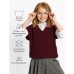 Жилет для девочки Amarobaby Knit, рост 122 см, цвет бордовый