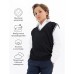 Жилет вязаный для мальчика Amarobaby Pure Love School, рост 128-134 см, цвет чёрный