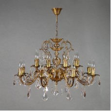 Подвесная люстра Ambiente Alicante 8888/8+8 AB Leaf Crystal