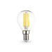 Филаментная светодиодная лампа Ambrella Light Bulbing E14 15W 2700K шар 451533