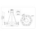 Подвесная люстра Ambrella Light High Light Crystal LH31024