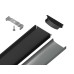 Алюминиевый накладной профиль Ambrella Light Alum Profile GP1600BK/BK