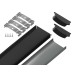 Алюминиевый накладной профиль Ambrella Light Alum Profile GP1600BK/BK