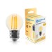 Филаментная светодиодная лампа Ambrella Light Bulbing E27 15W 2700K шар 451523