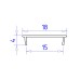 Алюминиевый накладной профиль Ambrella Light Alum Profile GP1600BK
