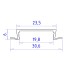 Алюминиевый встраиваемый профиль Ambrella Light Alum Profile GP1100AL
