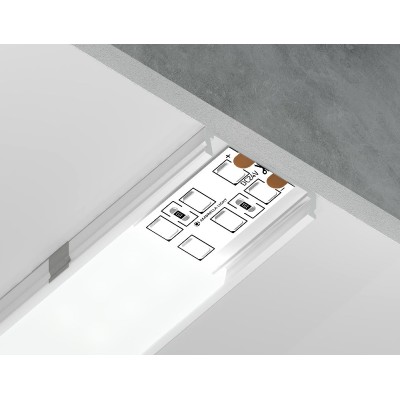 Алюминиевый накладной профиль Ambrella Light Alum Profile GP1800WH