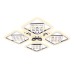 Потолочная светодиодная люстра Ambrella Light Acrylica Ice FA288