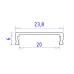 Алюминиевый накладной профиль Ambrella Light Alum Profile GP1800AL
