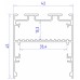 Короб накладной Ambrella Light Profile System GP GP3050BK