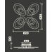 Потолочная люстра Ambrella Light FA FA4493