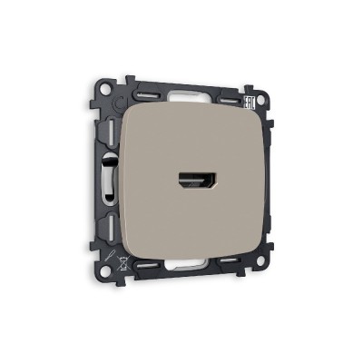 Комплект механизма розетки HDMI 2.0 40V/500MO 2.0GHz 5-18Gbit/s Ambrella Volt Omega MO374010