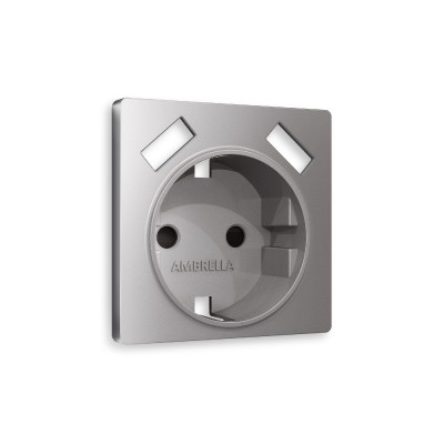 Лицевая панель для розетки с/з со шторками 2USB A+A Ambrella Volt Alfa AP5090