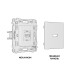 Комплект механизма розетки 2USB A+C 20W (быстрая зарядка) Ambrella Volt Alfa MA211010