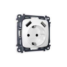 Комплект механизма электрической розетки USB A+A 18W Ambrella Volt Omega (OP1090, VM155) MO109010