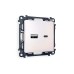 Комплект механизма розетки 2USB A+C 20W (быстрая зарядка) Ambrella Volt Alfa MA211010