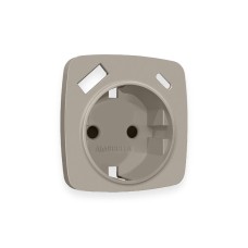 Лицевая панель для розетки с/з со шторками 2USB тип A+C Ambrella Volt Omega OP3700