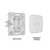 Комплект механизма 2-кл выключателя с подсветкой Ambrella Volt Omega MO324015