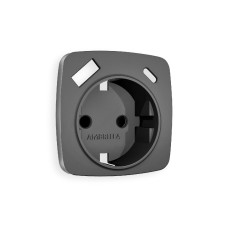 Лицевая панель для розетки с/з со шторками 2USB A+C Ambrella Volt Omega OP6600