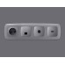 Лицевая панель для компьютерной/телефонной розетки RJ-45/RJ-11 Ambrella Volt Omega OP5120