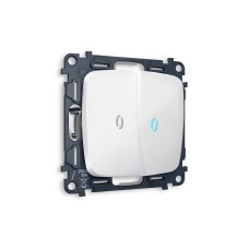 Комплект механизма 2-кл выключателя с подсветкой Ambrella Volt Omega (OP1040, VM115, G17B) MO104020