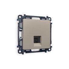 Комплект механизма компьютерной розетки RJ-45(8P8C) CAT6 со шторкой Ambrella Volt Alfa MA372010