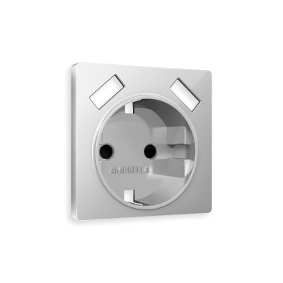 Лицевая панель для розетки с/з со шторками 2USB A+A Ambrella Volt Alfa AP4090