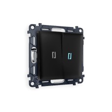 Комплект механизма 2-кл выключателя с подсветкой Ambrella Volt Alfa MA804020