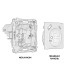 Комплект механизма розетки 2USB A+C 20W (быстрая зарядка) с/з Ambrella Volt Alfa MA510010