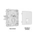 Комплект механизма компьютерной розетки RJ-45(8P8C) CAT6 со шторкой Ambrella Volt Alfa MA332010